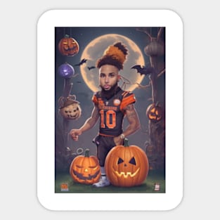 OBJ fan tee halloween Sticker